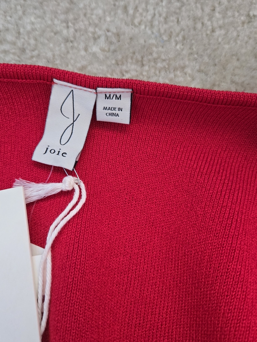 Joie Red Wrap-Front Blazer Jacket - Picture 4 of 4